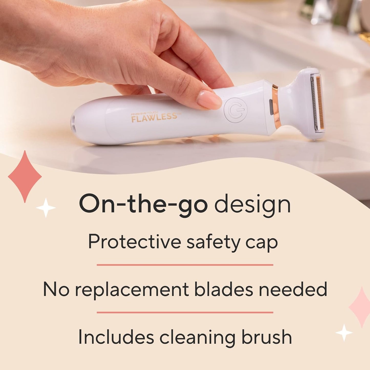 Flawless Underarm Hair Removal Electric Razor Device