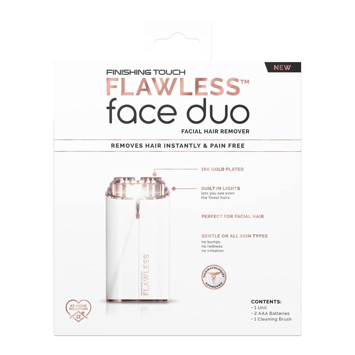 Flawless Women’s Painless Hair Remover Face Duo