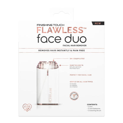 Flawless Women’s Painless Hair Remover Face Duo