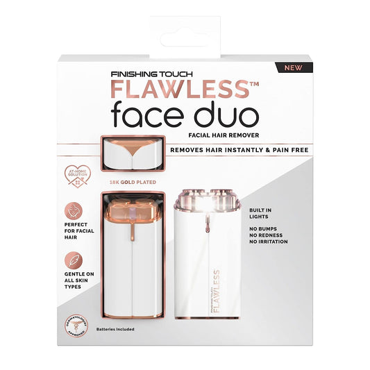Flawless Women’s Painless Hair Remover Face Duo