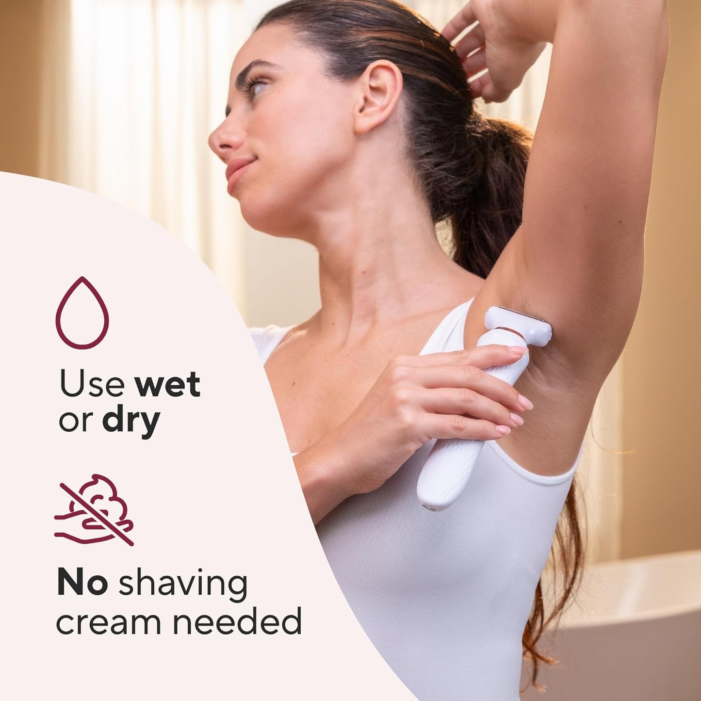 Flawless Underarm Hair Removal Electric Razor Device