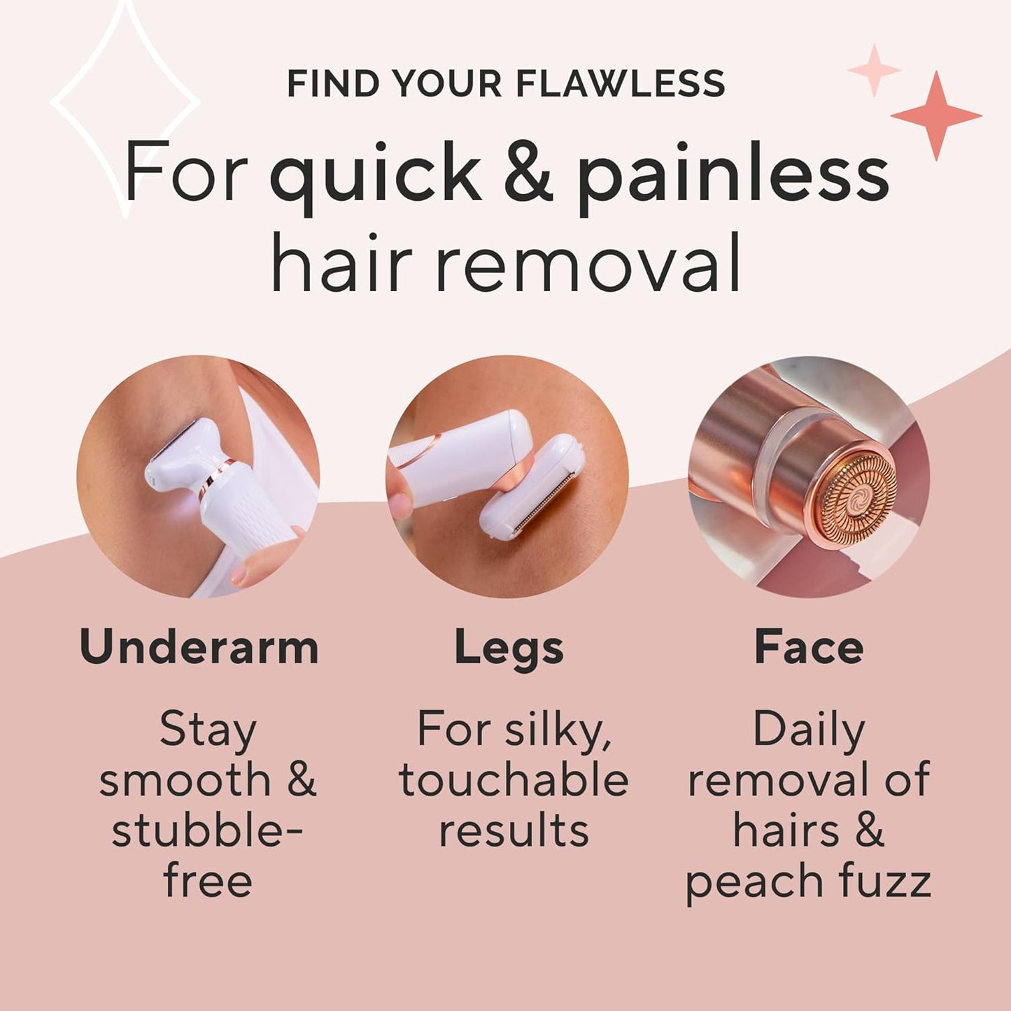 Flawless Bikini Shaver and Trimmer Hair Remover